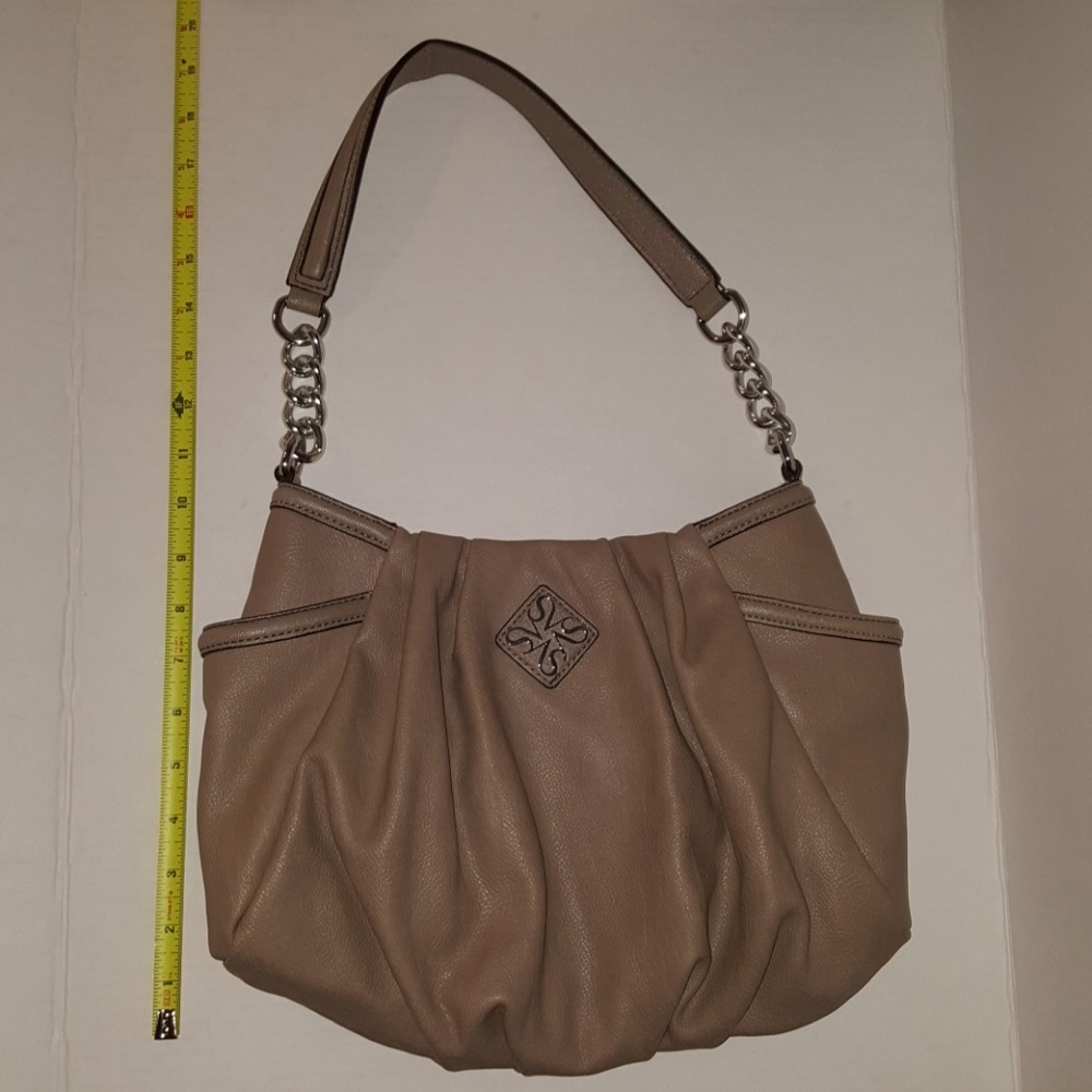 Vera wang pleated hobo bag
